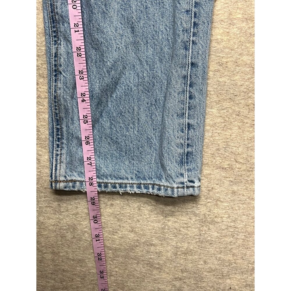 Denim Forum Joni High Rise Loose Distressed Denim Jeans Ripped Button Fly 26 - Picture 12 of 12